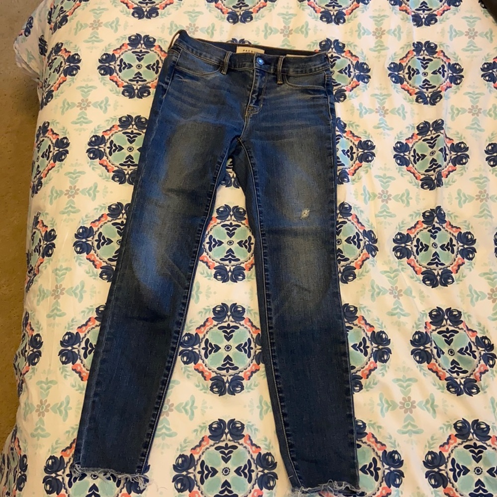 Cute Blue Ankle Jeggings!